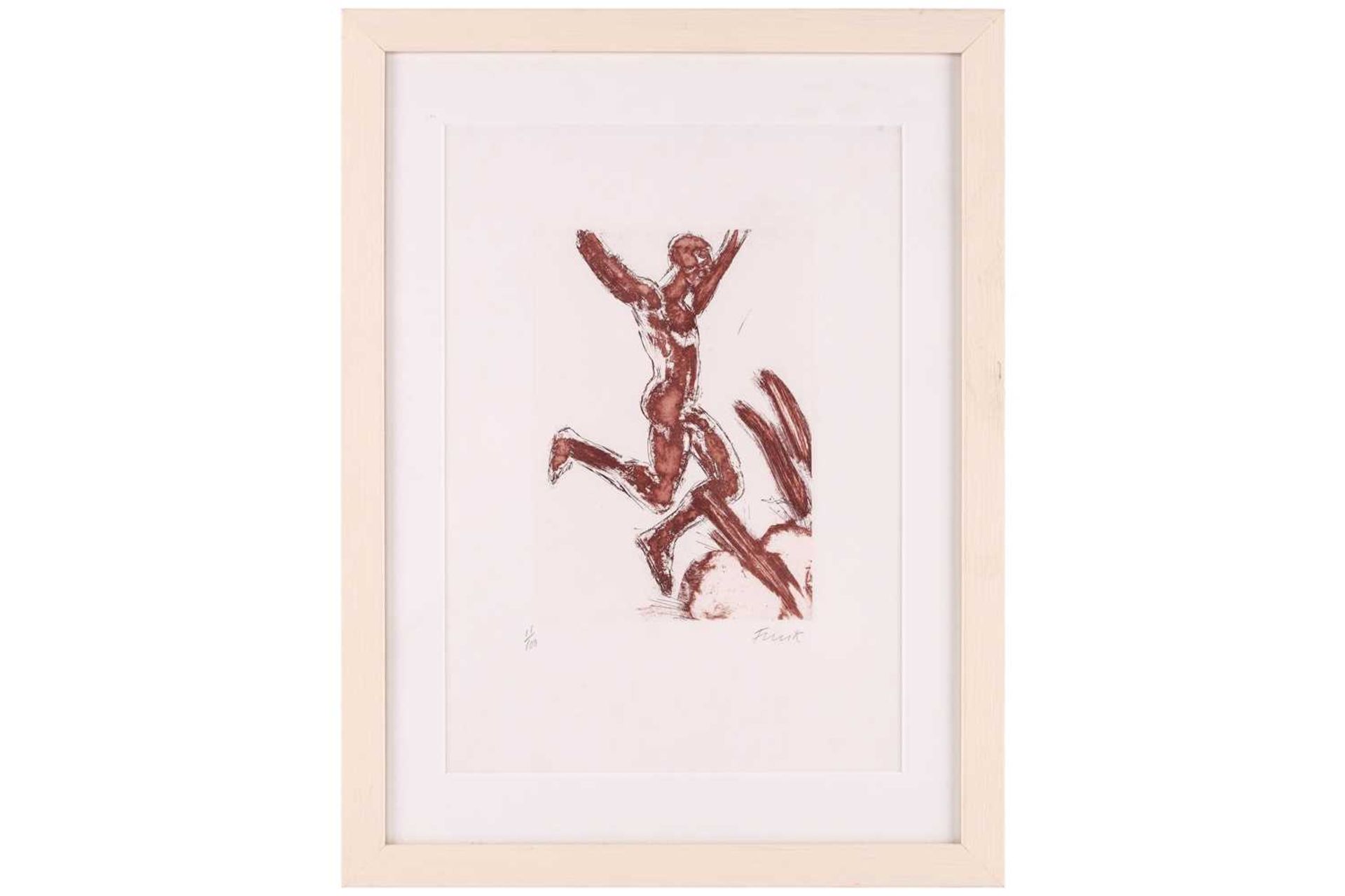 Dame Elisabeth Frink (1930 - 1993), A dancing nude, signed and numbered 11/100 in pencil, etching,