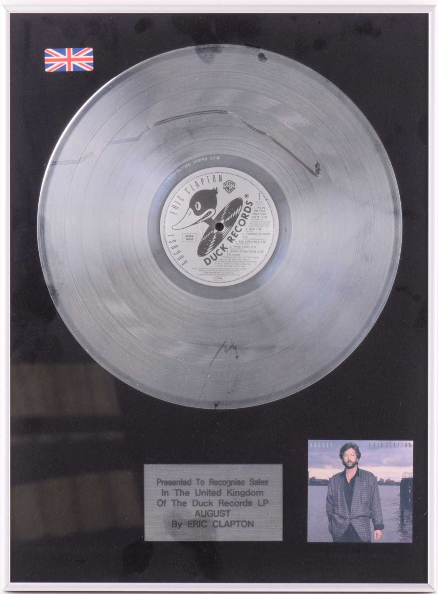 Seven framed presentation silver and gold discs, each marking sales performance for various - Image 14 of 30