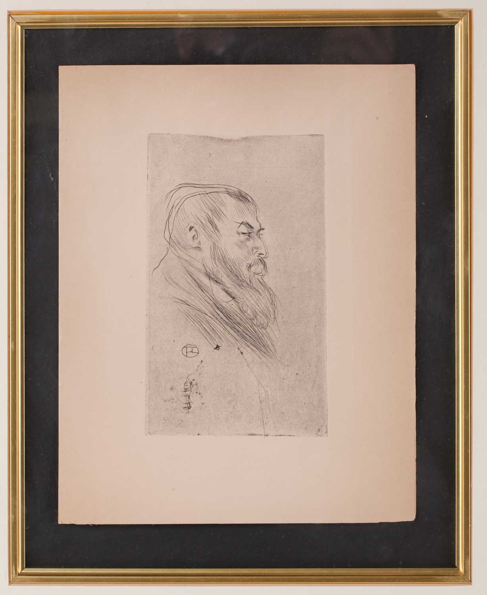 After Henri de Toulouse-Lautrec (1864 - 1901), Portrait of Tristan Bernard, monogrammed in the - Image 5 of 12