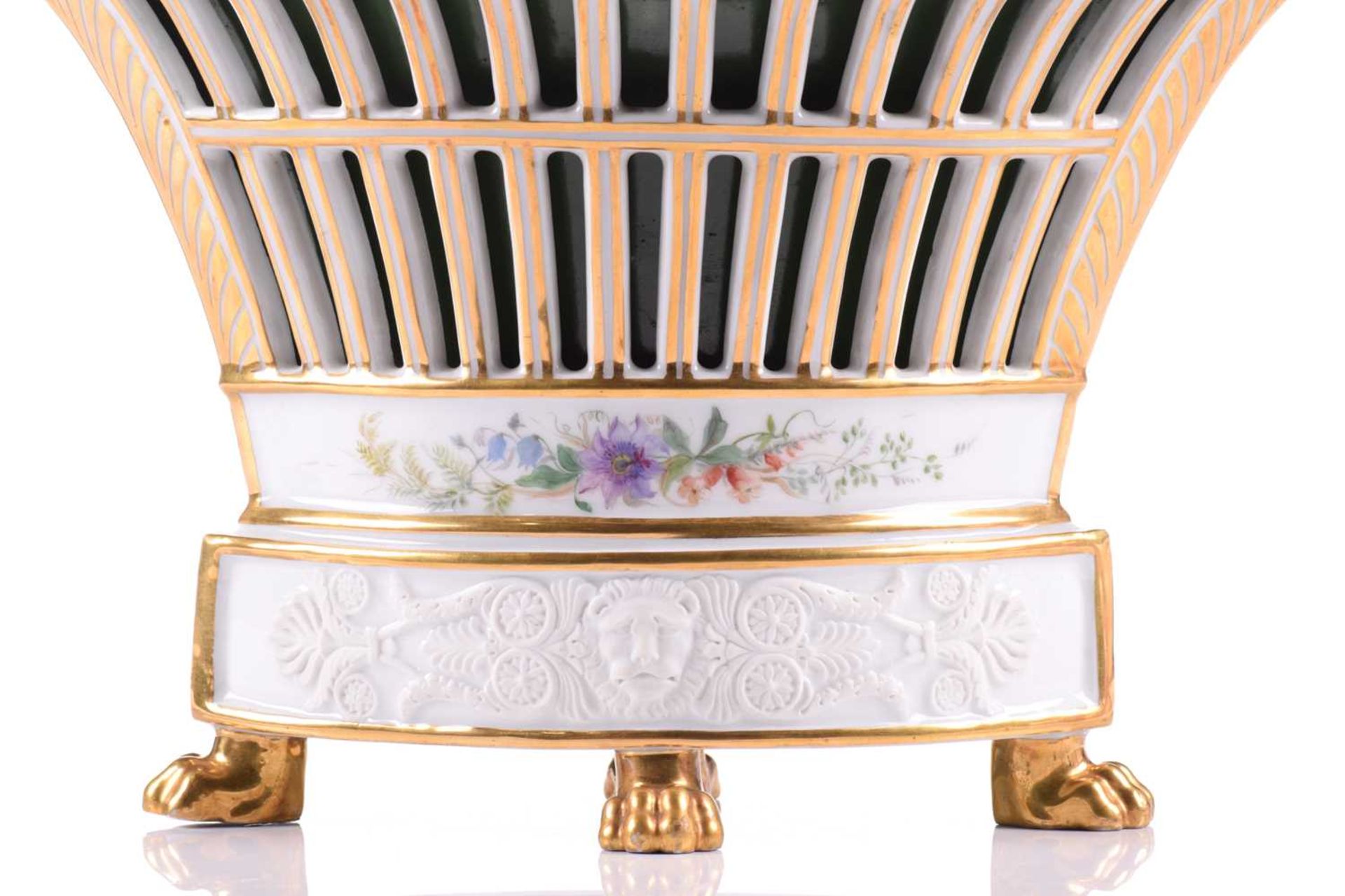 A Vienna bisque porcelain swan sauce boat early 20th century, with a gilded interior, based on an - Image 11 of 21