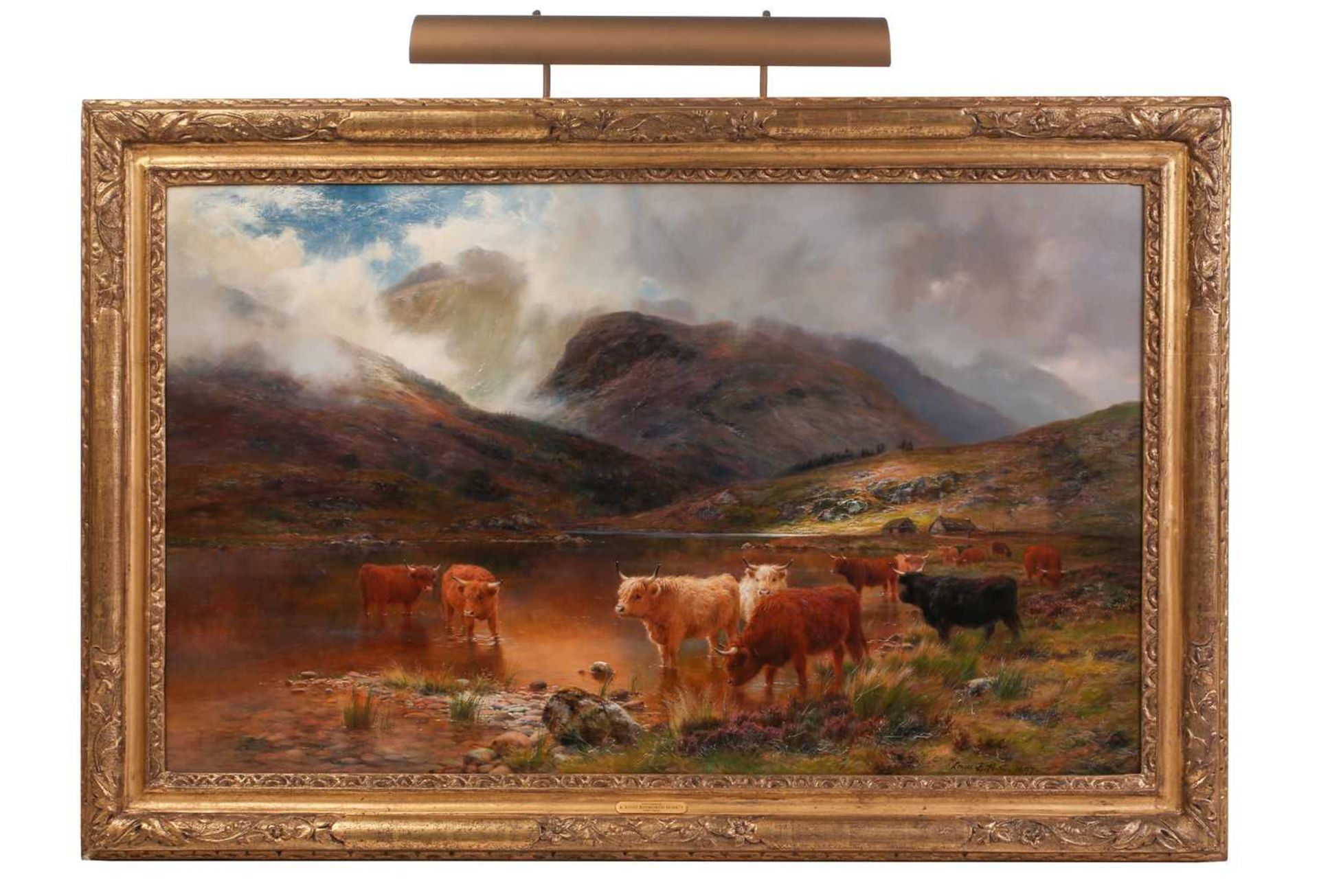 Louis Bosworth Hurt (1856 - 1929) Glen Cannich, Invernesshire, signed and dated 1897, large oil on - Image 2 of 44
