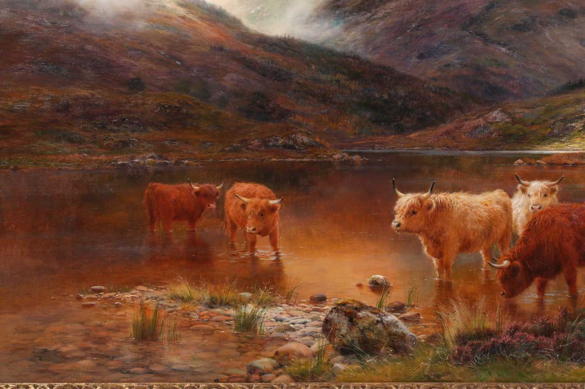Louis Bosworth Hurt (1856 - 1929) Glen Cannich, Invernesshire, signed and dated 1897, large oil on - Image 12 of 44