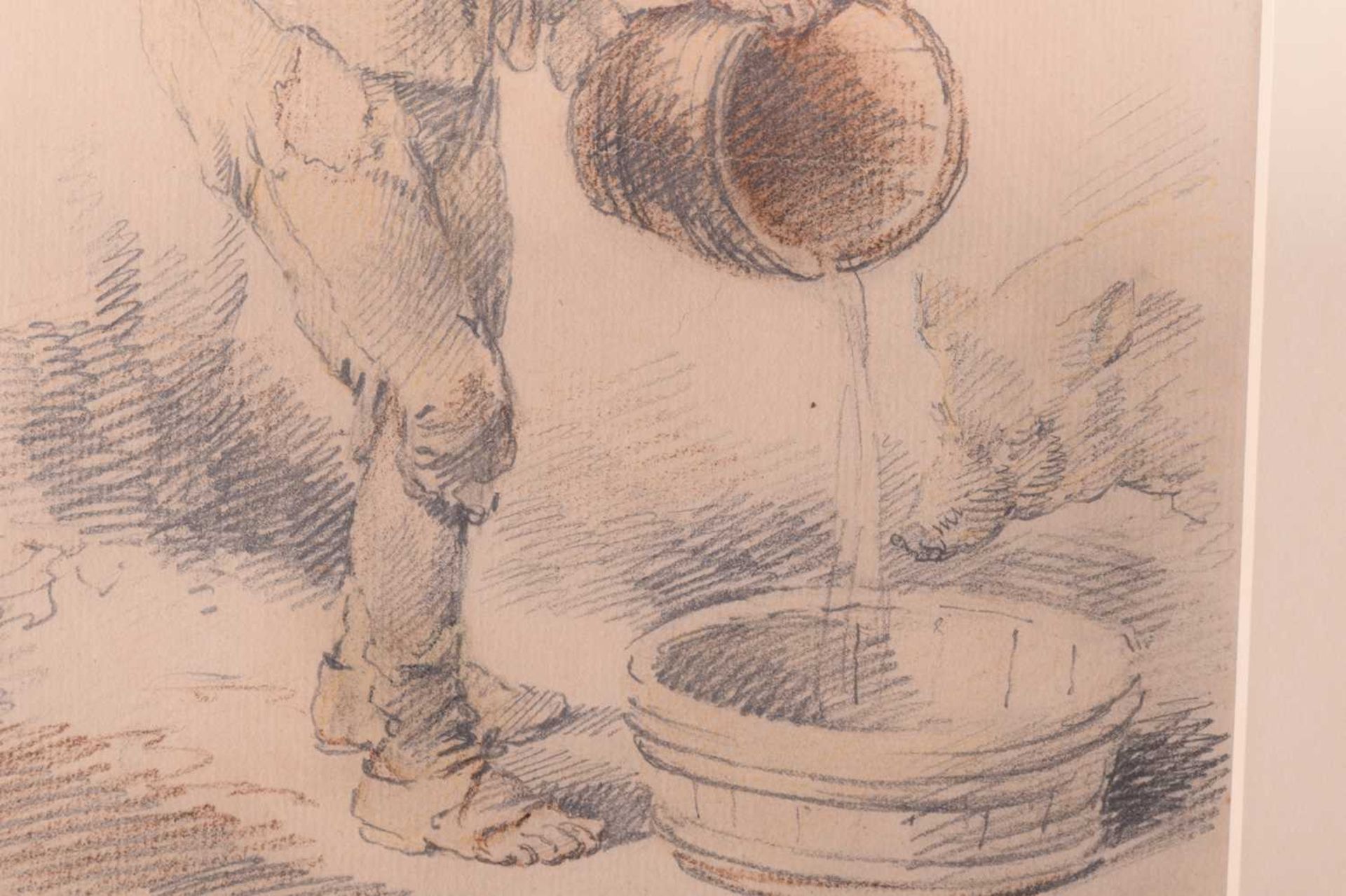 George Charles Morland (1762-1804), 'Filling the Trough', signed and dated ‘G.Morland 1792’, - Image 5 of 5