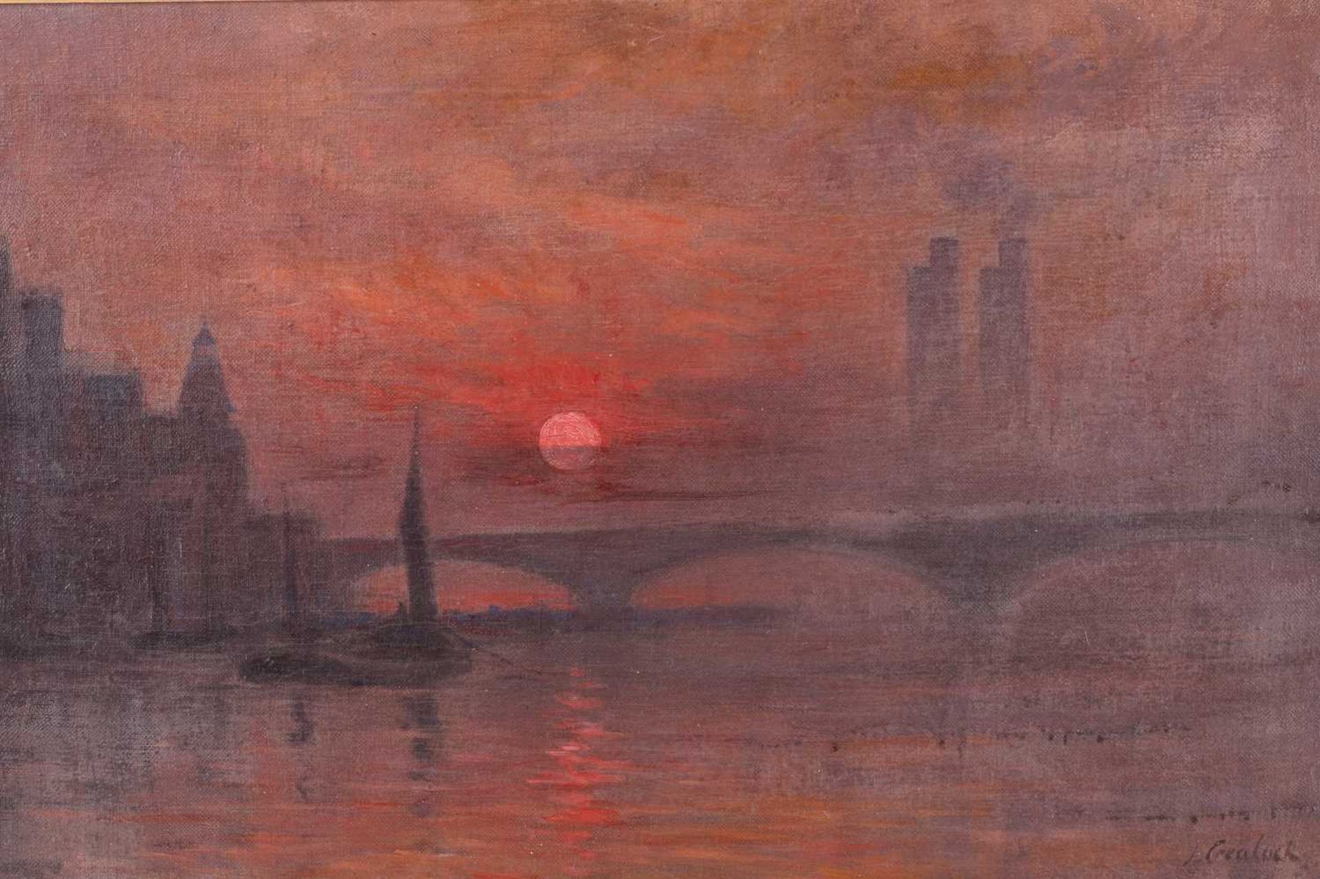 John Mansfield Crealock (1871 - 1959), 'The Thames at Battersea', signed, inscribed and dated 1904 - Image 3 of 15