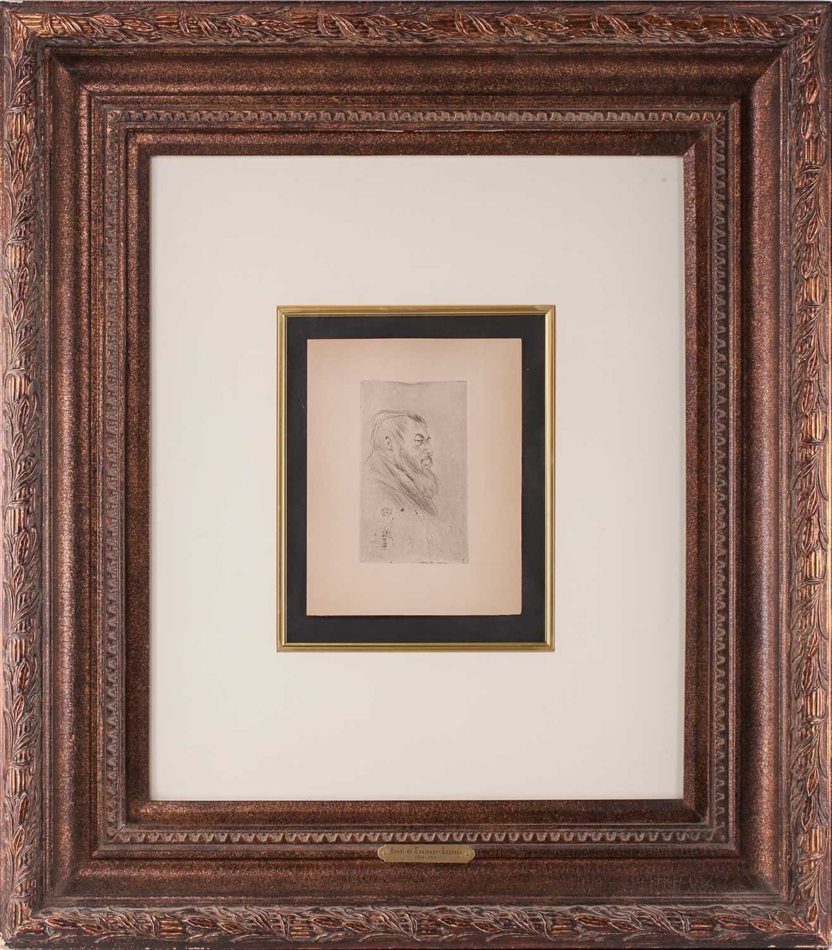 After Henri de Toulouse-Lautrec (1864 - 1901), Portrait of Tristan Bernard, monogrammed in the - Image 6 of 12