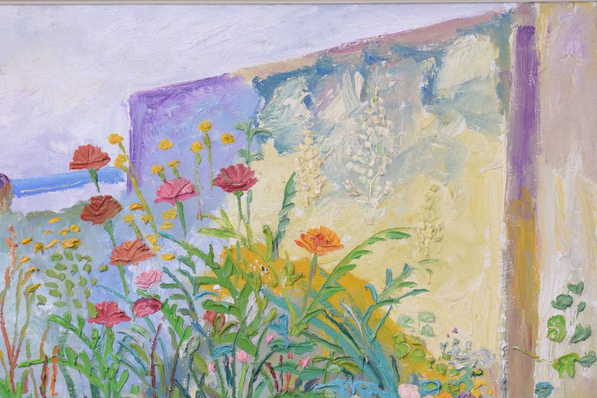 Fred Yates (1922 - 2008), 'My Garden in Rancon', signed, oil on canvas, 115.5 x 89 cm, framed, frame - Image 18 of 18