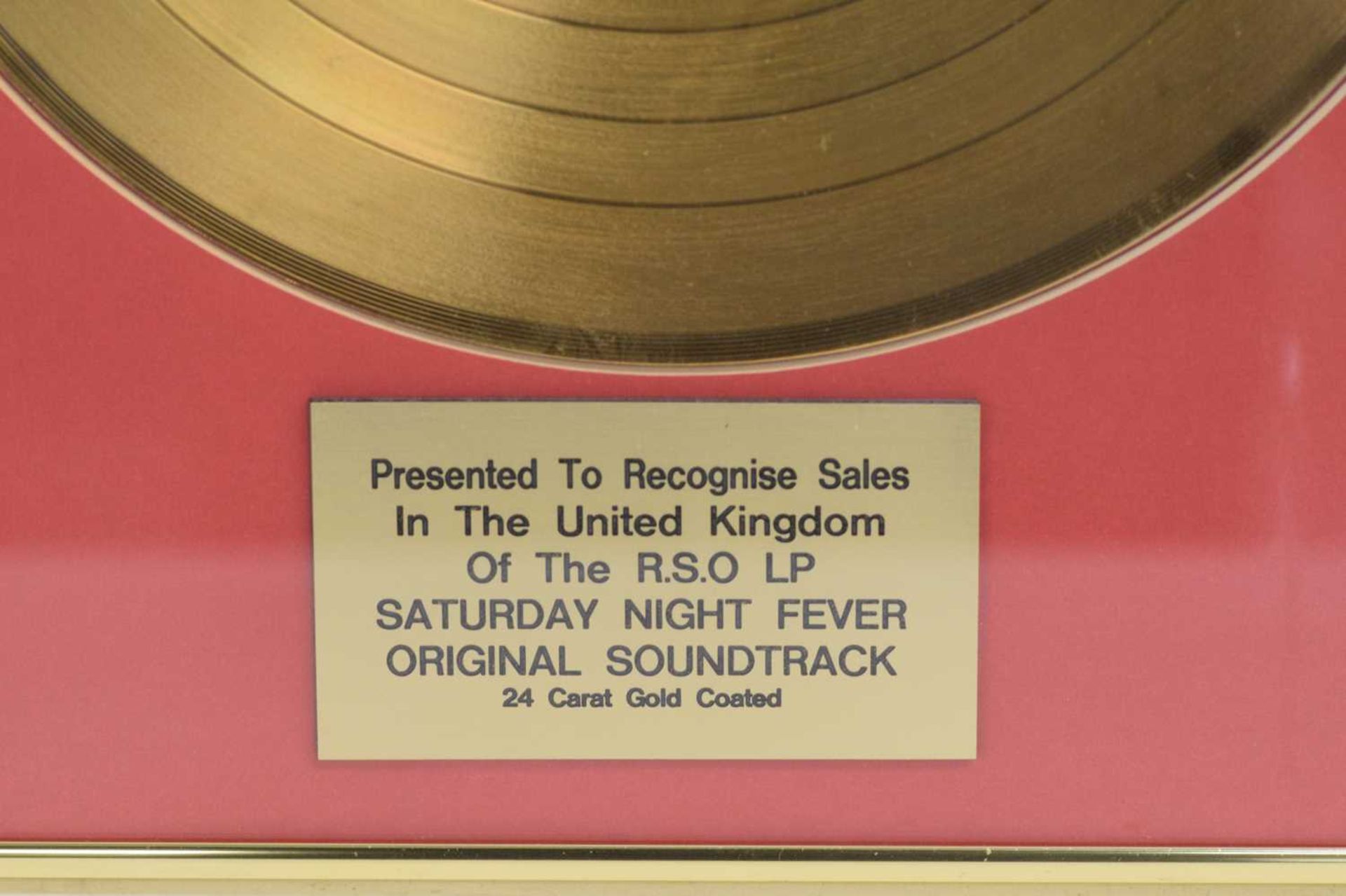 Seven framed presentation silver and gold discs, each marking sales performance for various - Image 26 of 30