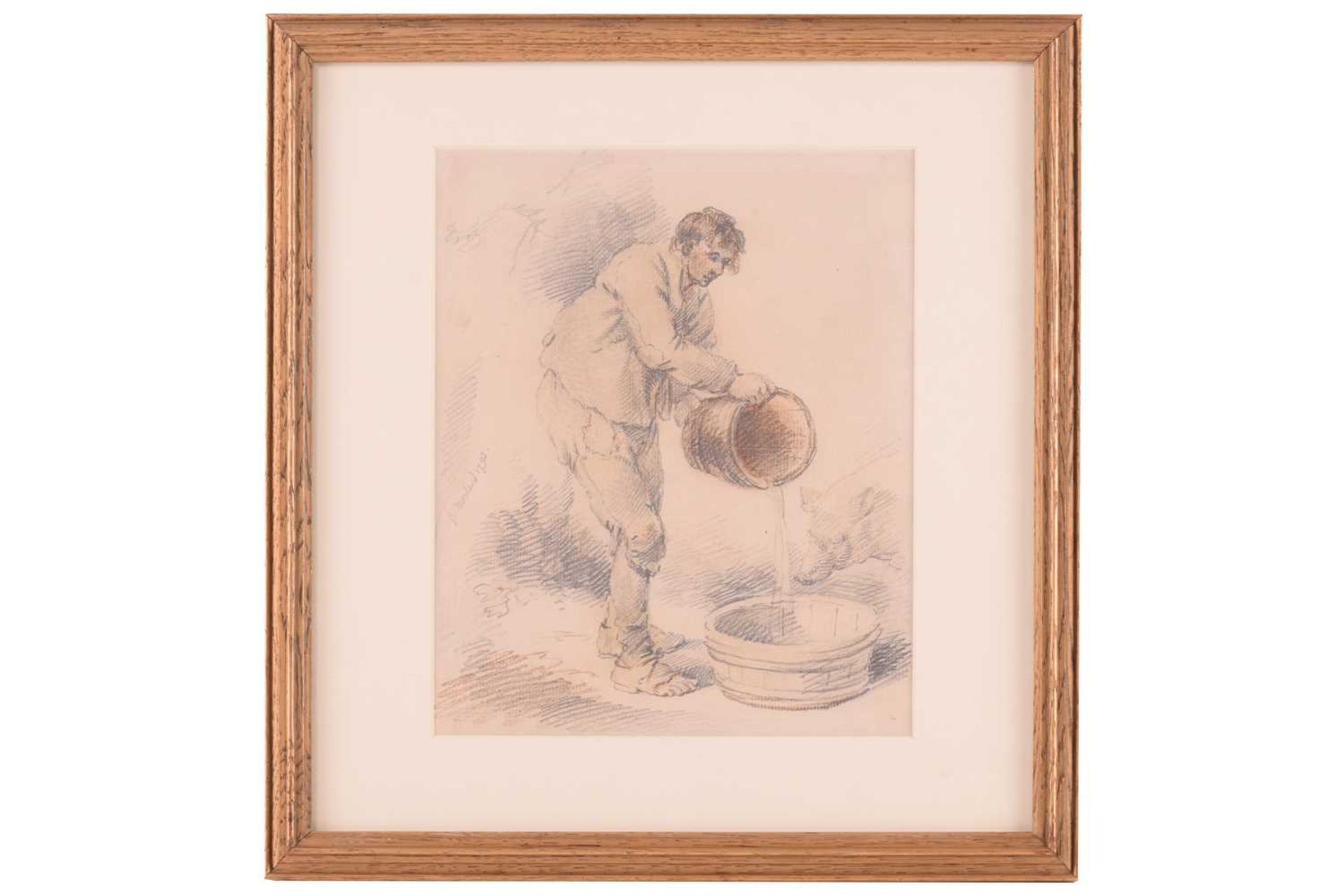 George Charles Morland (1762-1804), 'Filling the Trough', signed and dated ‘G.Morland 1792’,