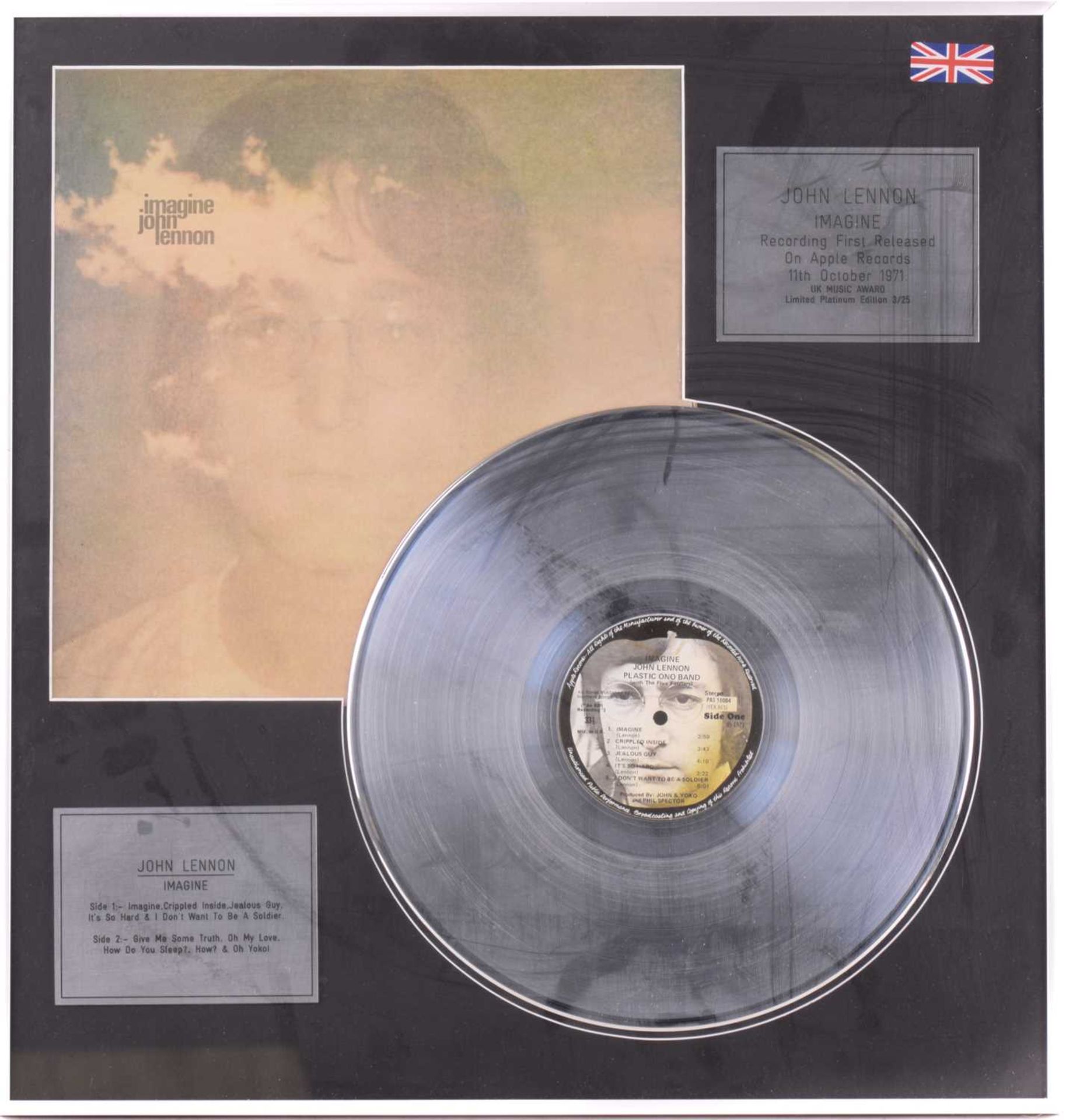 Seven framed presentation silver and gold discs, each marking sales performance for various - Image 2 of 30