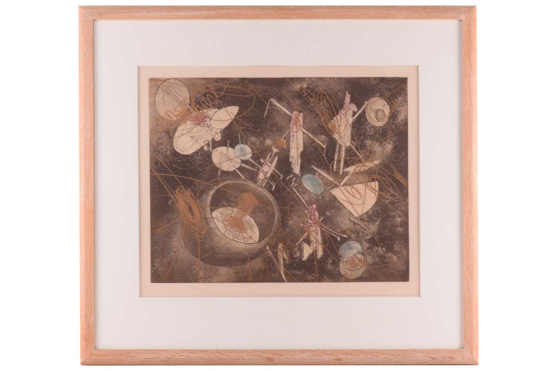 Roberto Matta (1911-2002) Chilean/ Italian, 'La Mer du Temps', 1965, etching on paper, 37 cm x 46 cm