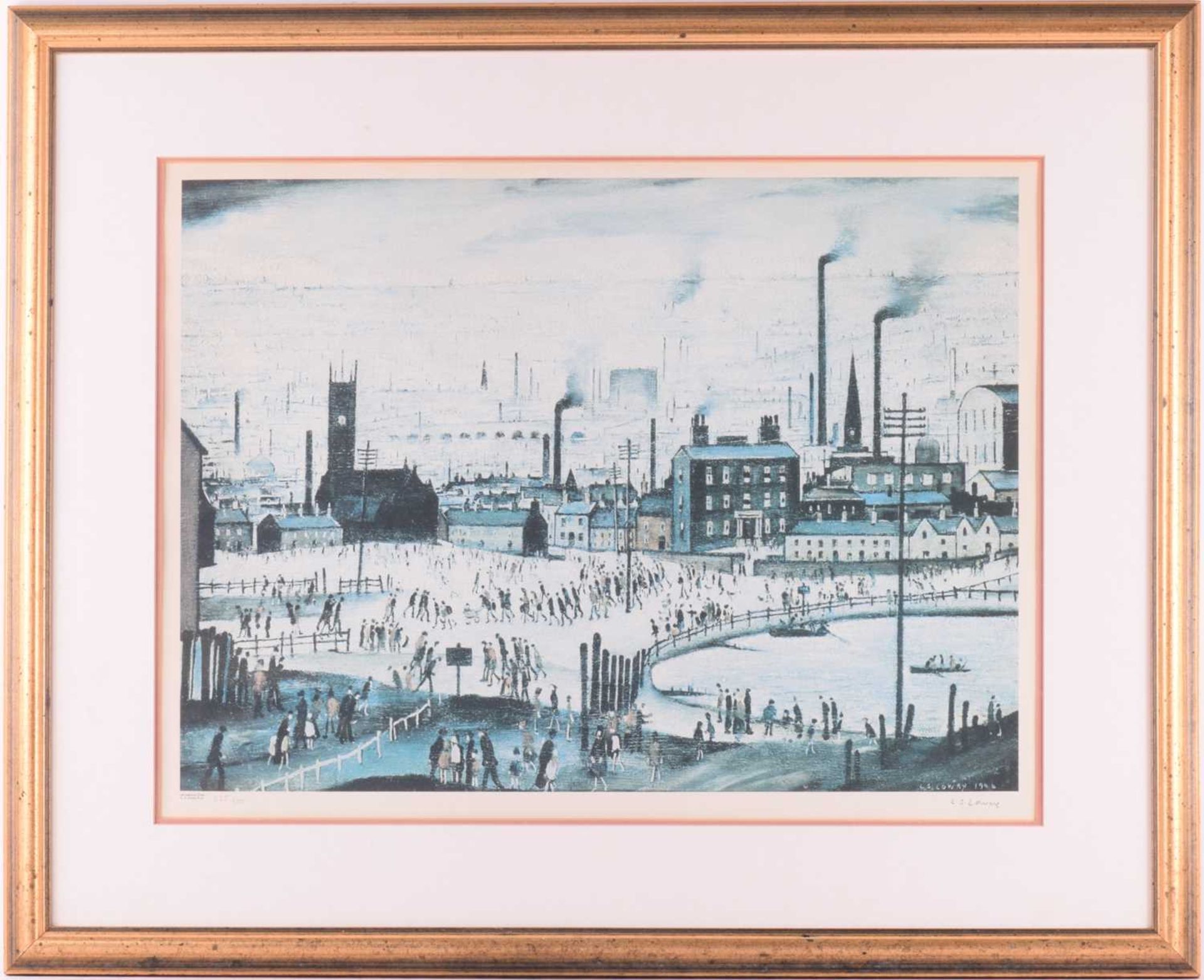 Laurence Stephen Lowry RA (1887-1976) British, 'An Industrial Town', limited edition print, signed - Image 2 of 12