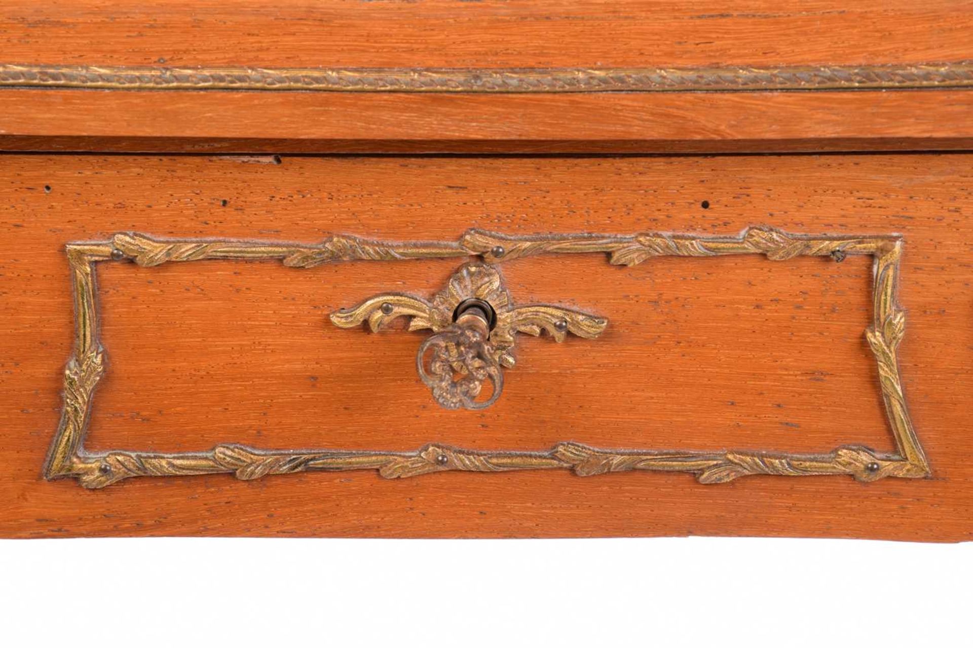 A French Louis XV style rosewood and Vernis Martin panelled Bureau de Cylinder, early 20th - Image 9 of 13