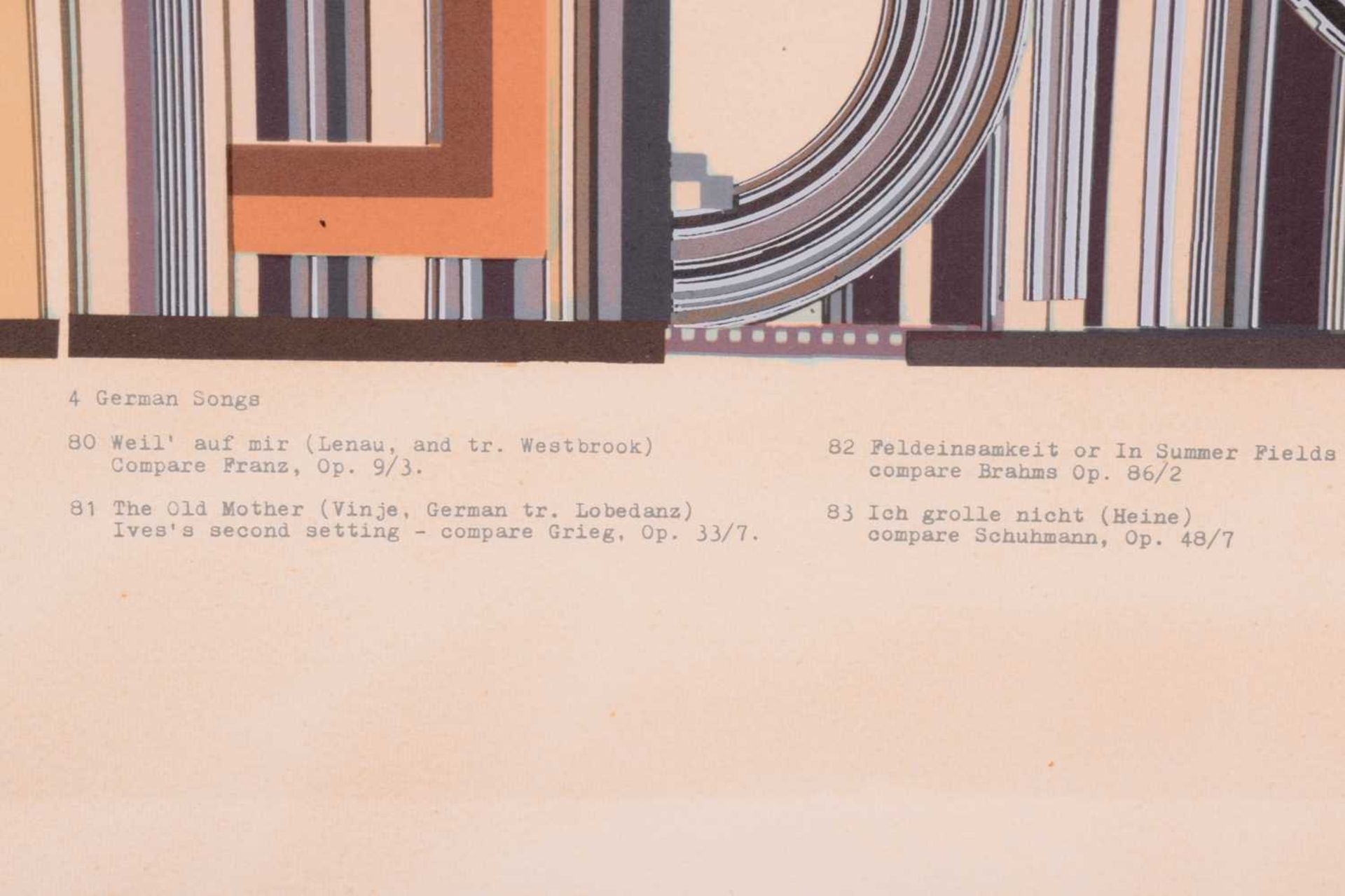 Sir Eduardo Paolozzi (1924 - 2005), 4 German Songs (from the Calcium Light Night series), signed and - Image 4 of 9