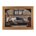After Henry Wallis (1830 - 1876), The Death of Chatterton, signed A Green and dated 1858, oil on