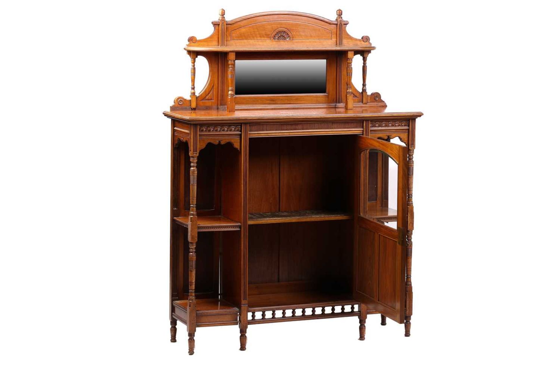 Henry Ogden, Manchester (fl.1862-1882); An Aesthetic Movement American walnut chiffonier probably to - Image 2 of 10