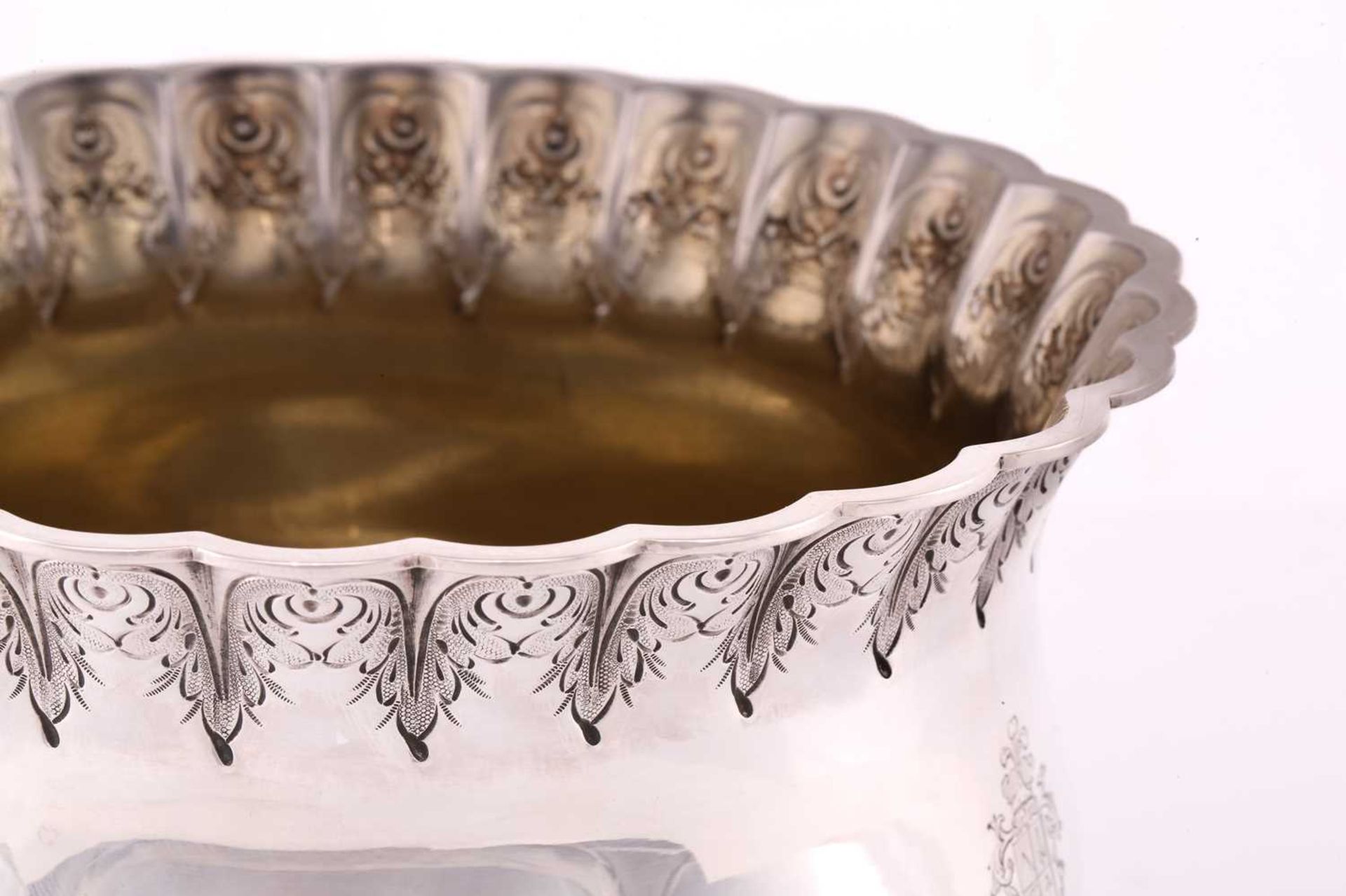 Grosjean & Woodward for Tiffany & Co; a 19th-century circular silver rose bowl, of heavy inverted - Image 6 of 11