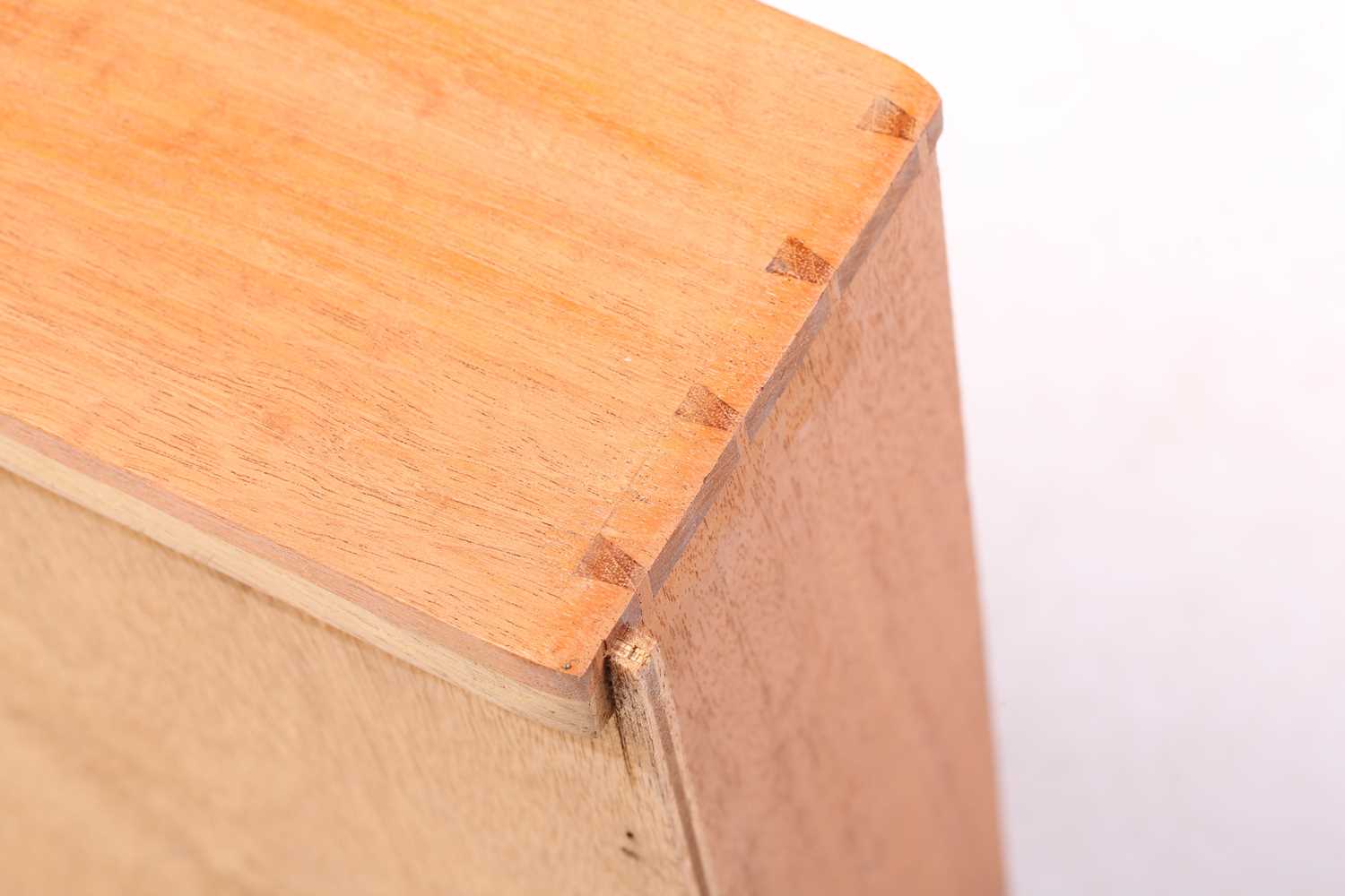An English walnut stool/workbox, from the Arthur Romney Green Workshops, Christchurch, Hants, c. - Image 11 of 16