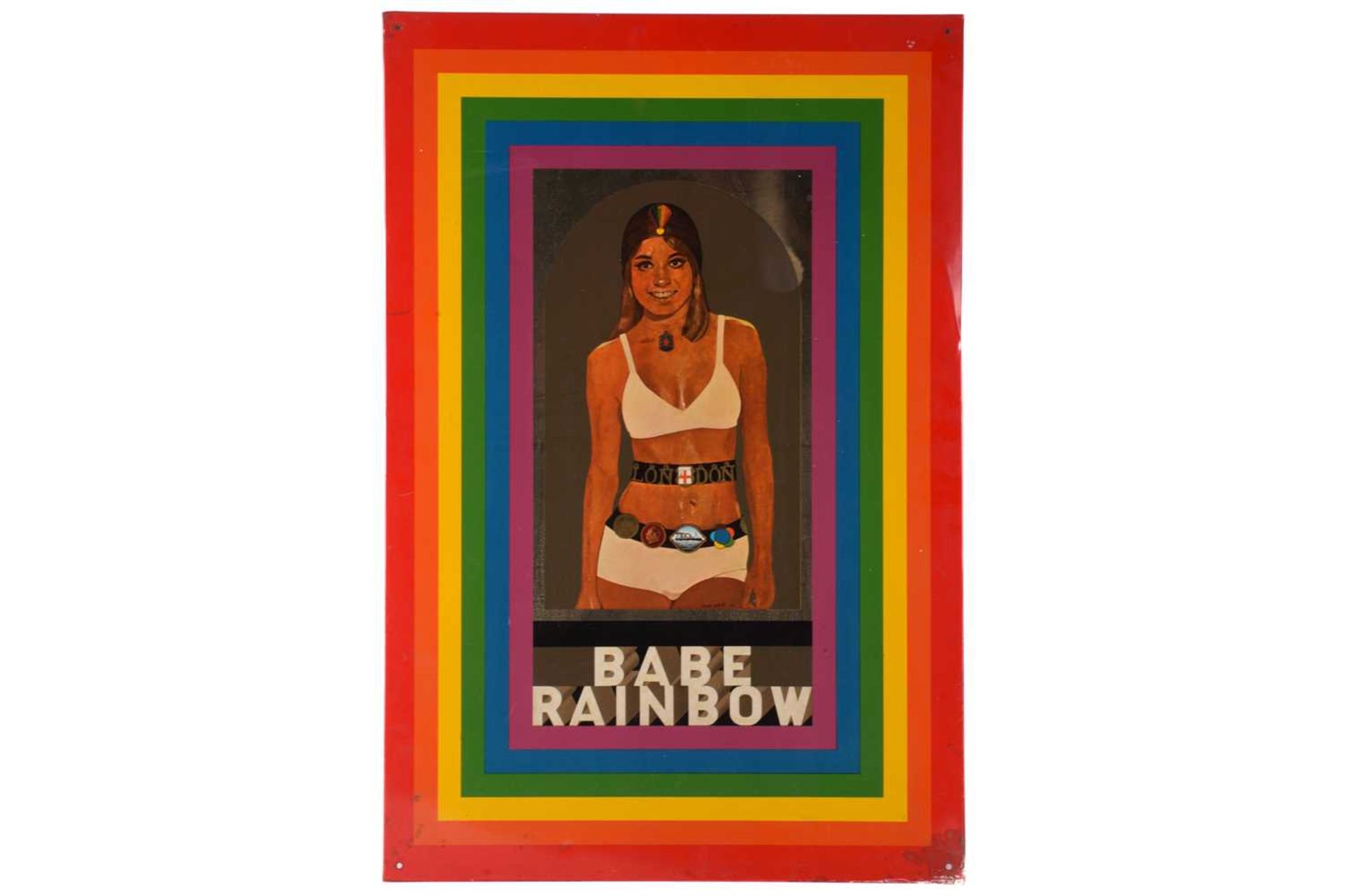 Sir Peter Blake (b.1932), 'Babe Rainbow', 1968, design print on tin, after the work commissioned