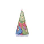 A 1930s Clarice Cliff conical shape sugar sifter, in the hand-painted Blue Chintz pattern with