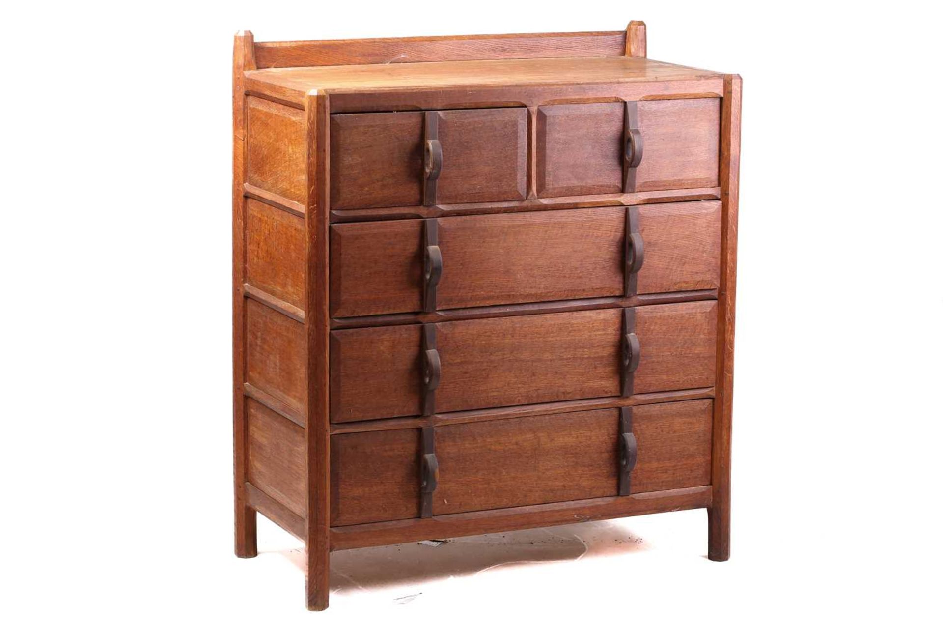 A Gordon Russell bedroom suite in English brown oak, c.1925, comprising: a dressing table with - Image 10 of 26