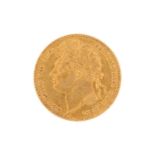 Great Britain - George IV sold sovereign, 1821, VF