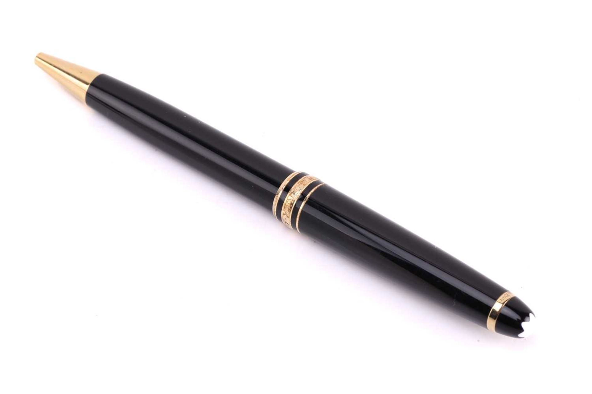 Montblanc - Meisterstück Pix classique ballpoint pen, with twist-action black resin barrel and