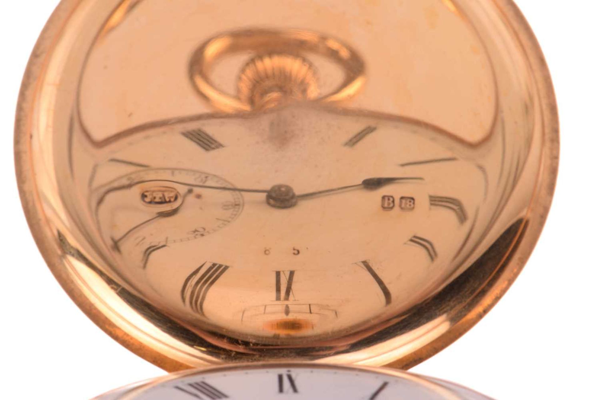 An 18ct gold Barwise London full hunter pocket watch, featuring a keyless wound signed movement in - Image 4 of 6