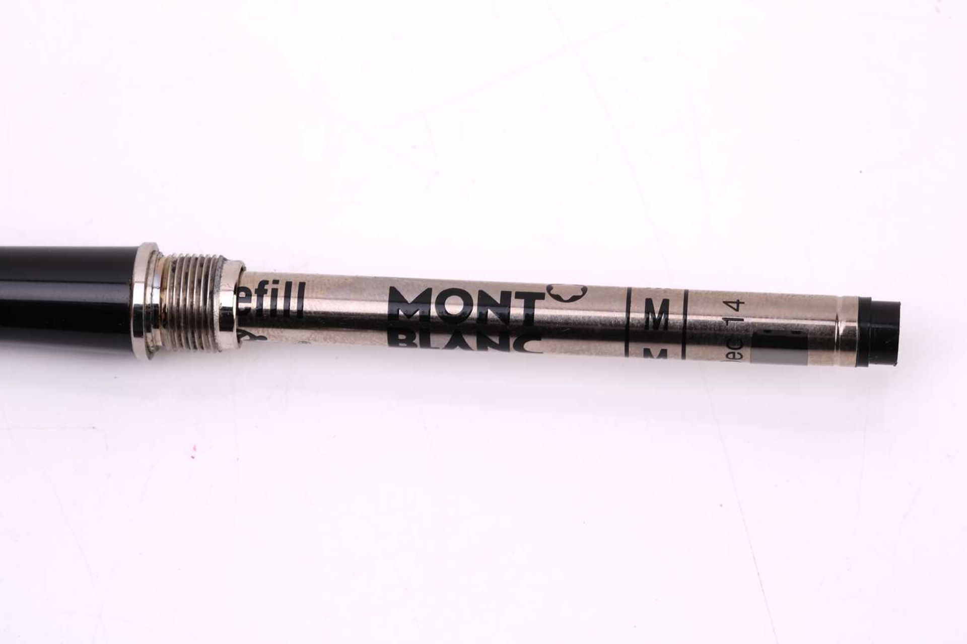 Montblanc - Meisterstück Pix classique rollerball pen, with a pull draw cap, black barrel and - Bild 4 aus 8