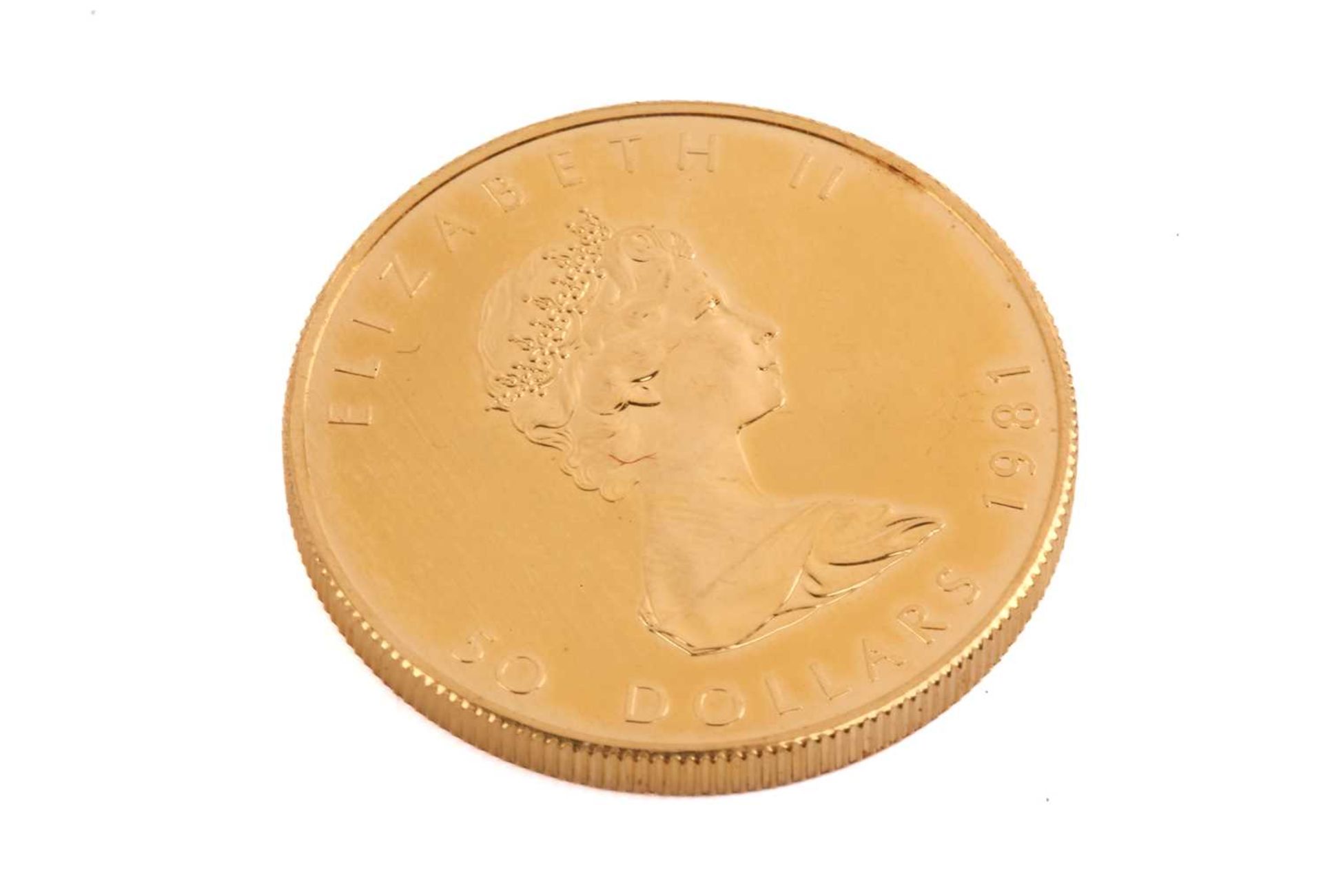 Canada - Elizabeth II, gold Maple leaf 50 dollars, 1981, 1oz fine gold - Image 2 of 3