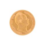 Great Britain - William IV gold sovereign, 1832, rev: crowned shield, F+