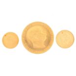 Austria - Franz Joseph I, gold 100, 20 & 10 Corona, 1915 & 1912