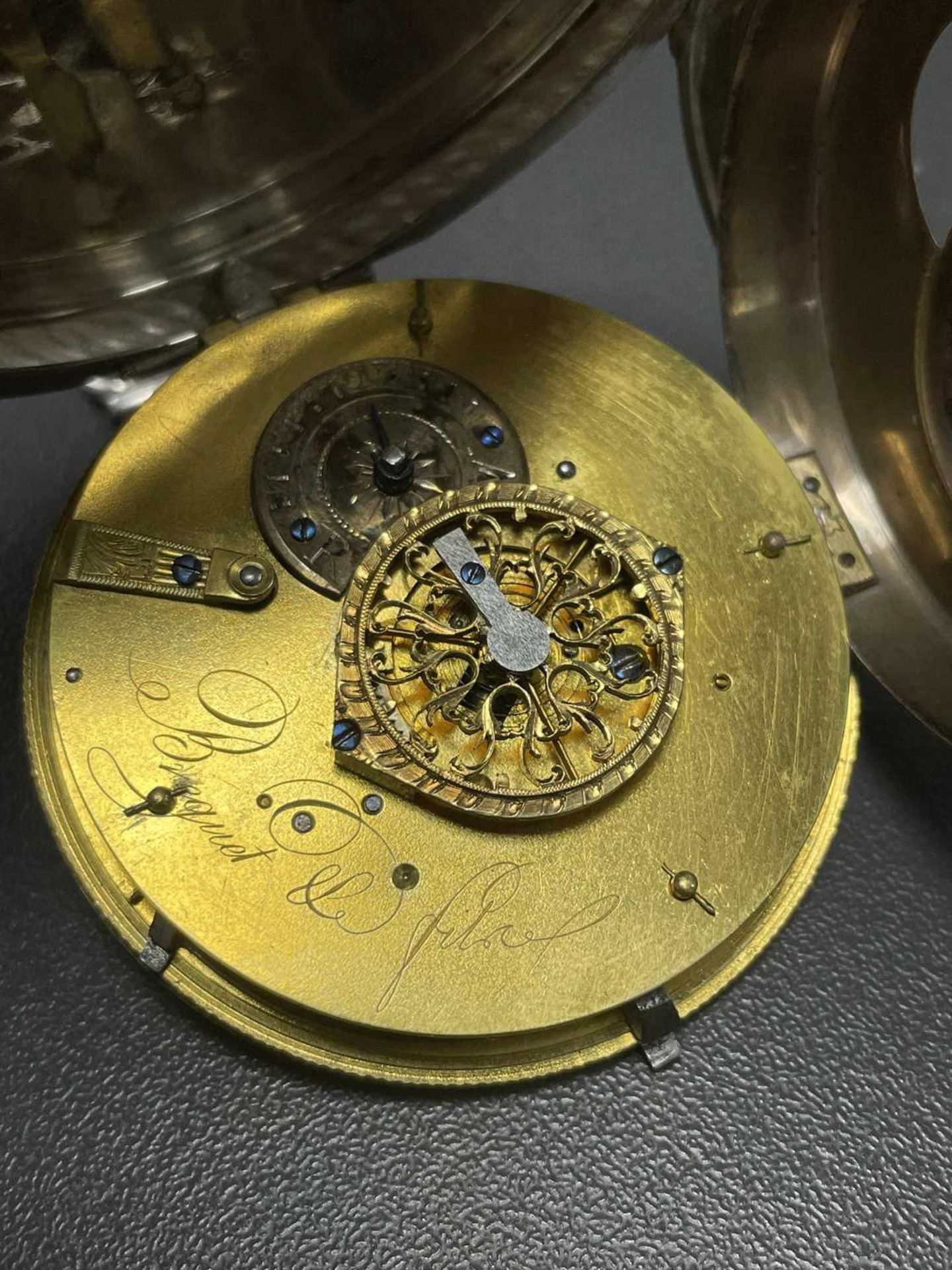 A Breguet Et Fils open-face pocket watch, featuring a key-wound signed 'Breguet Et Fils' verge fusée - Image 13 of 14