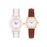 Two ladies wristwatches, comprising a Maurice Lacroix with white dial and a Pierre Balmain with