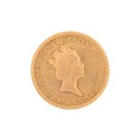 Great Britain - Elizabeth II gold 50 pounds, 1988, rev: walking Britannia, 1/2 ounce fine gold