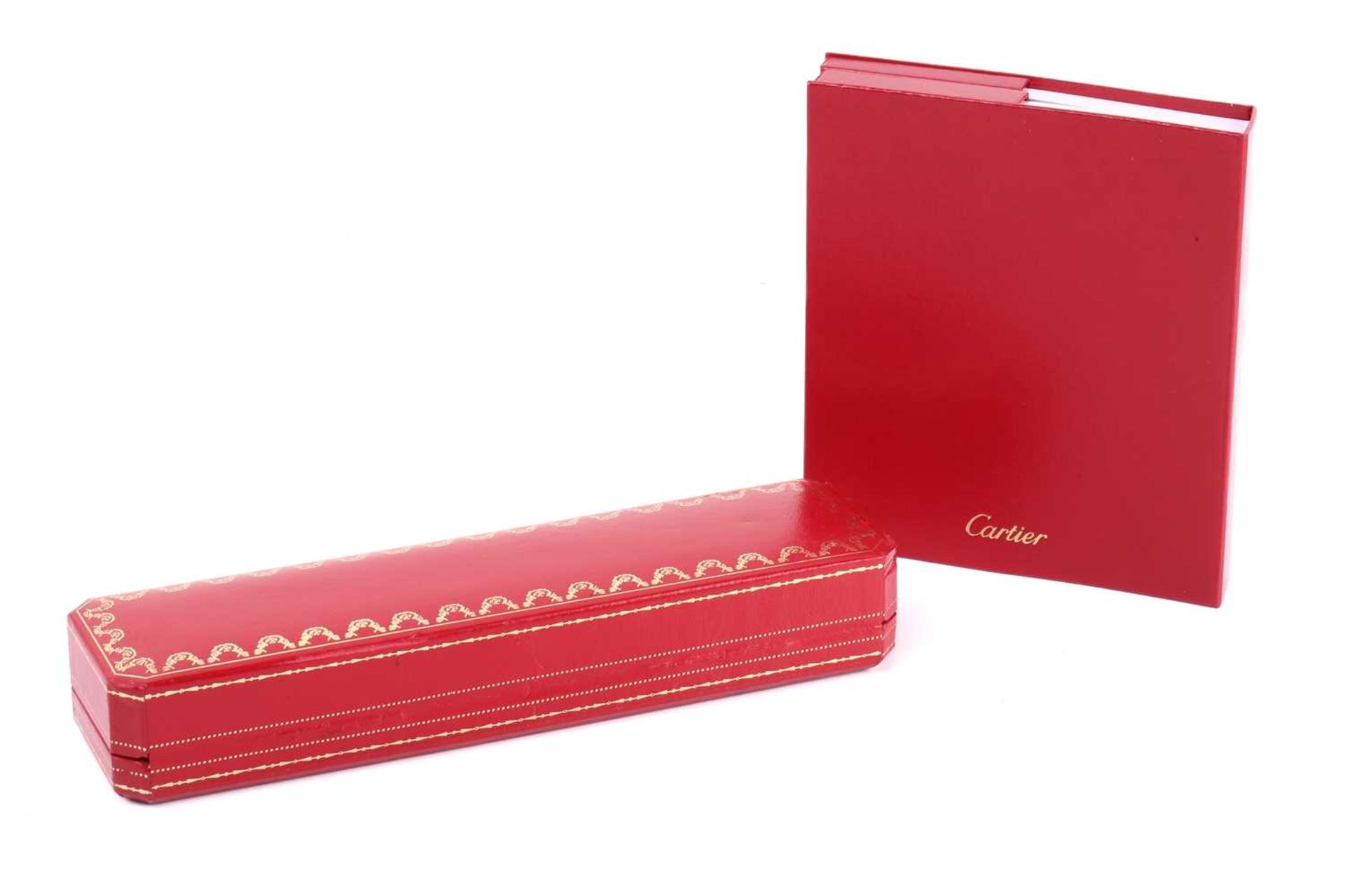 Cartier - an empty watch box and manual. - Image 7 of 7