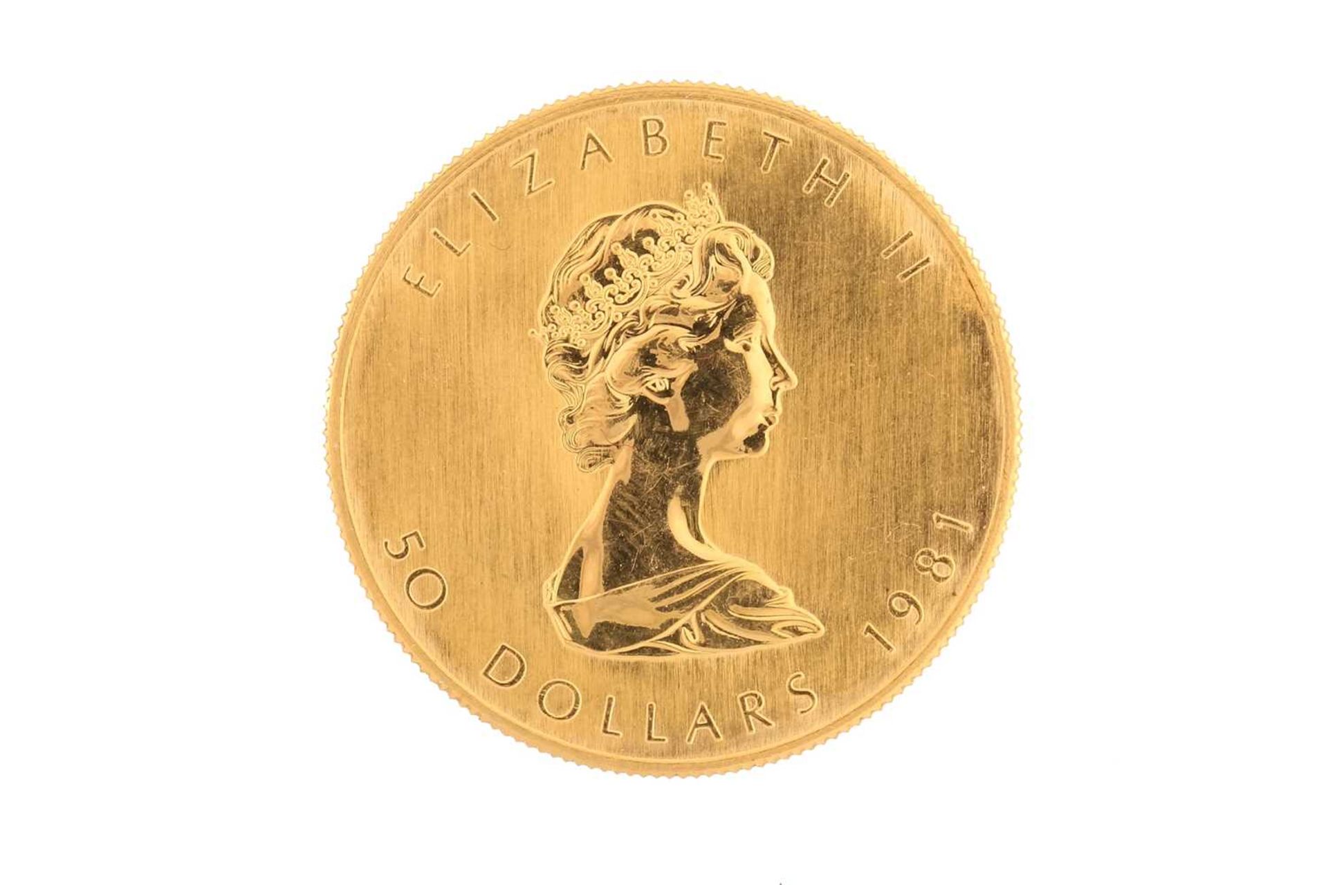 Canada - Elizabeth II, gold Maple leaf 50 dollars, 1981, 1oz fine gold