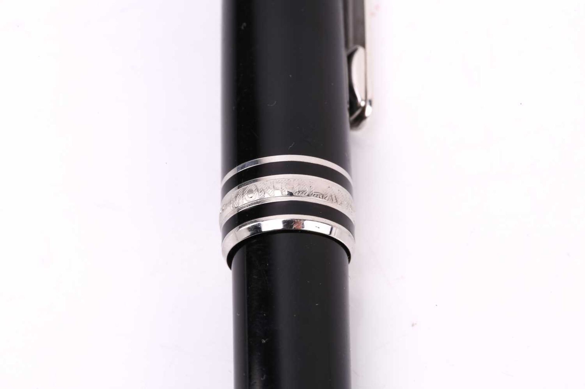 Montblanc - Meisterstück Pix classique ballpoint pen, with twist-action black resin barrel and - Image 4 of 8