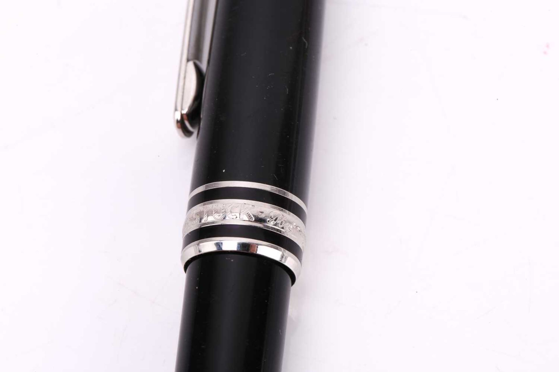 Montblanc - Meisterstück Pix classique ballpoint pen, with twist-action black resin barrel and - Image 7 of 8