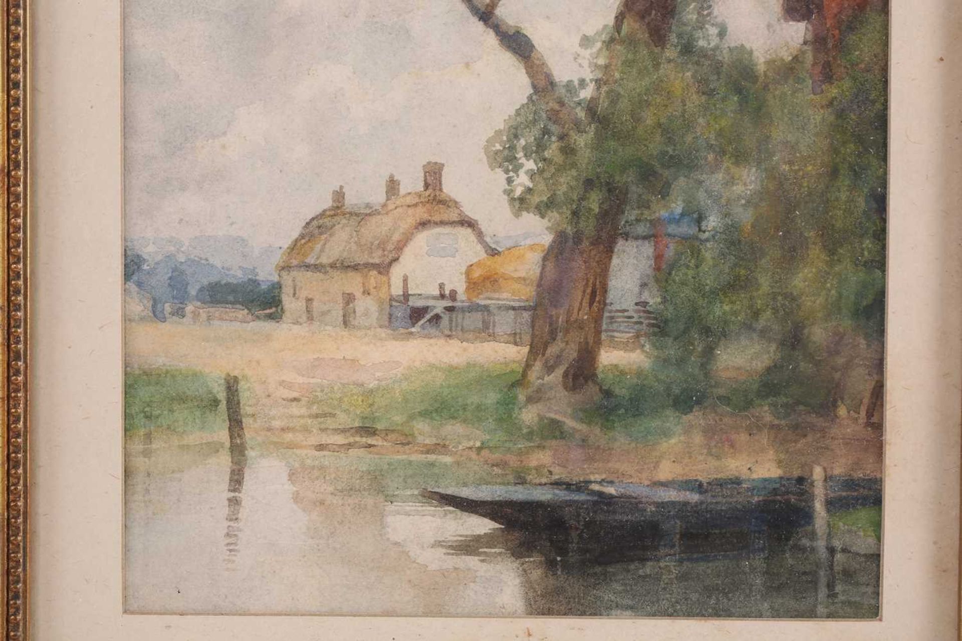 Henry William Cotman (1876-1938), 'Norwich Cathedral Spire from the Wensum', signed and dated - Image 3 of 10