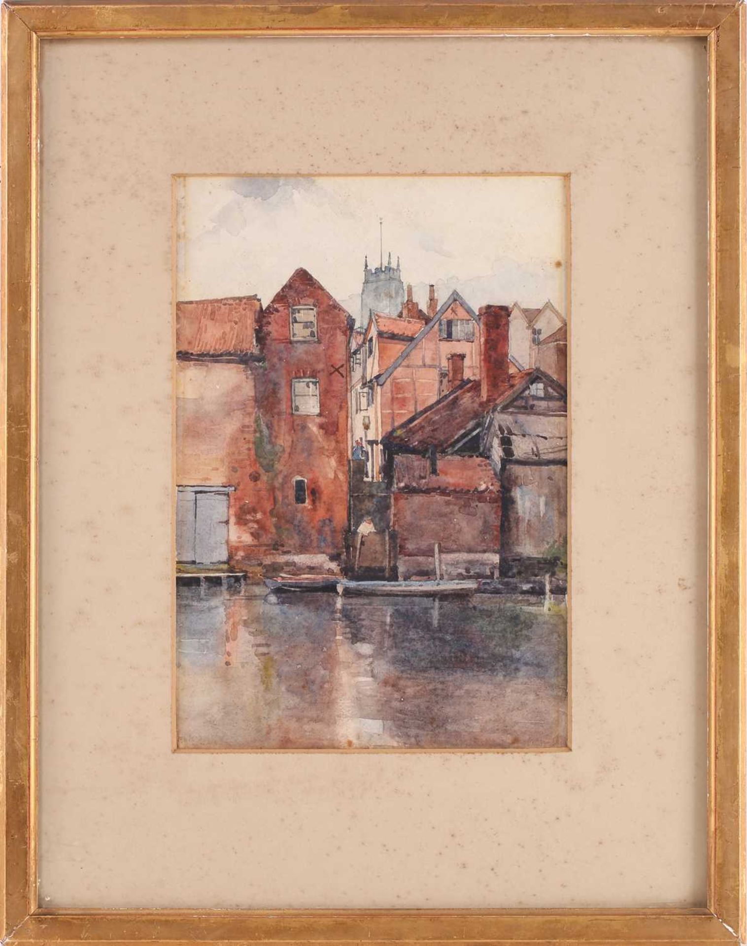 Henry William Cotman (1876-1938), 'Norwich Riverside' (exhibited at the Art of the Seven Cotmans - Image 2 of 11