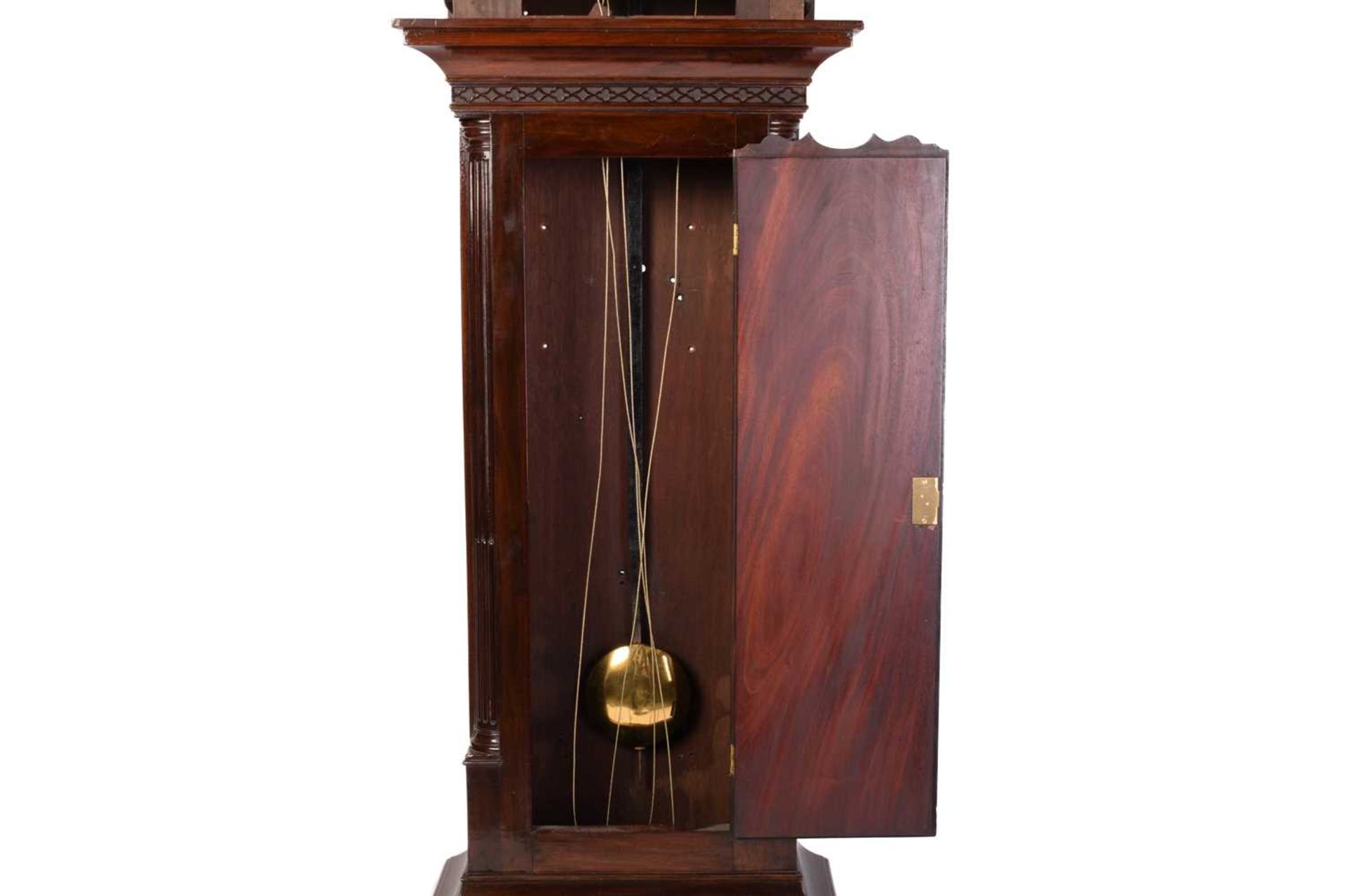 John Russell of Falkirk; A George III mahogany-cased 8-day longcase clock, the one-piece silvered - Image 10 of 15