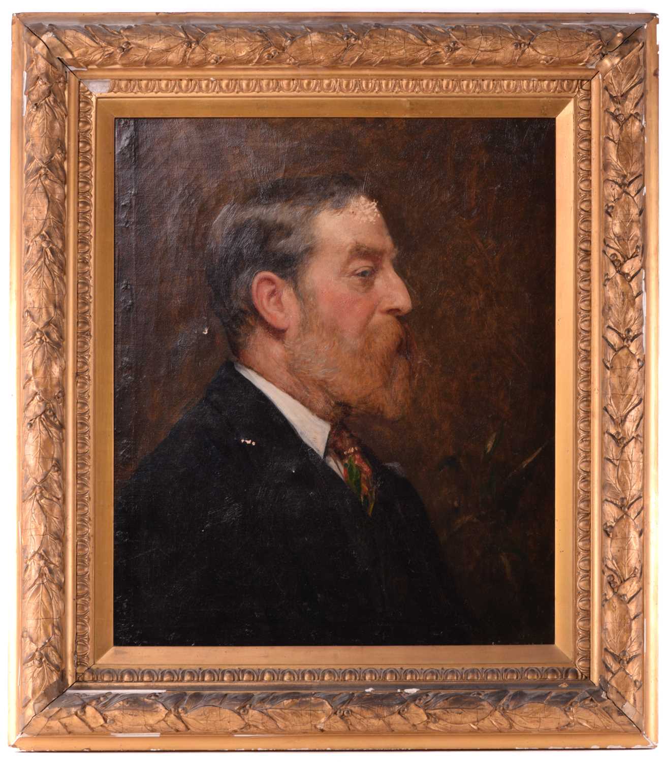 Frederick George Cotman RI. ROI. (British, 1850-1920), 'Portrait of Henry Edmund Cotman (1844- - Image 2 of 13