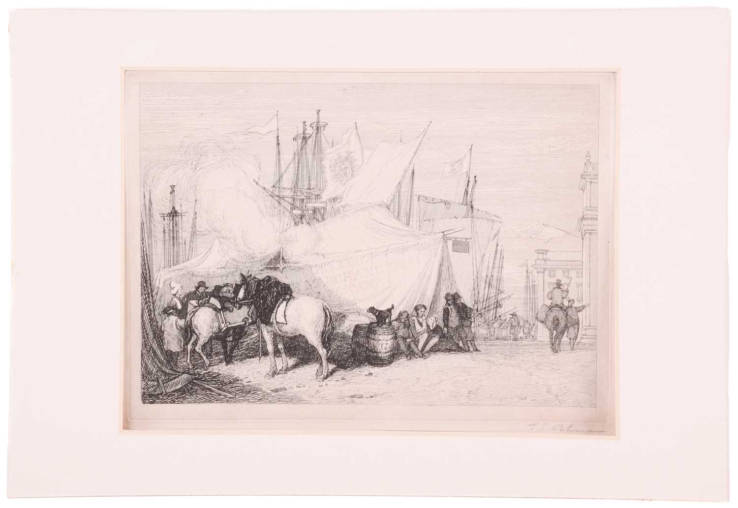 John Sell Cotman (1782 - 1842), five etchings, 'Fecamp', 20.5cm x 27.7cm , Popham 349; 'An Eastern - Image 25 of 26