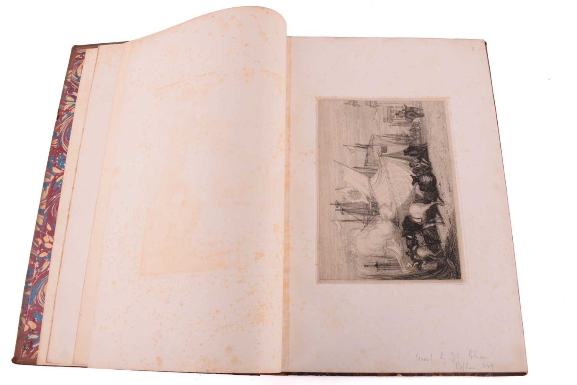 One Volume containing eight orginal etchings by the late John Sell Cotman; also ten etchings by M. - Image 3 of 11