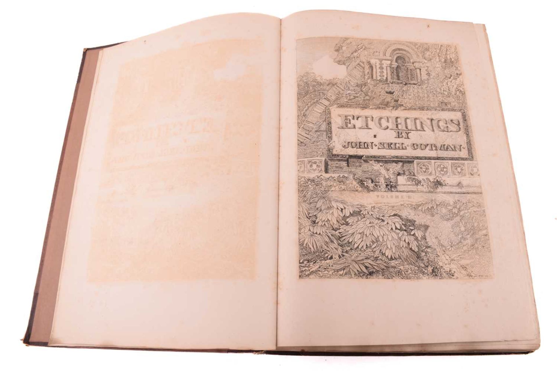 Cotman's Architectural Etchings, Volume I containing first and second series, Volume II containing - Image 9 of 20