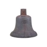 A Bailey of Manchester cast bronze carillion/church bell (no clapper) 38 cm diameter x 44 cm high.