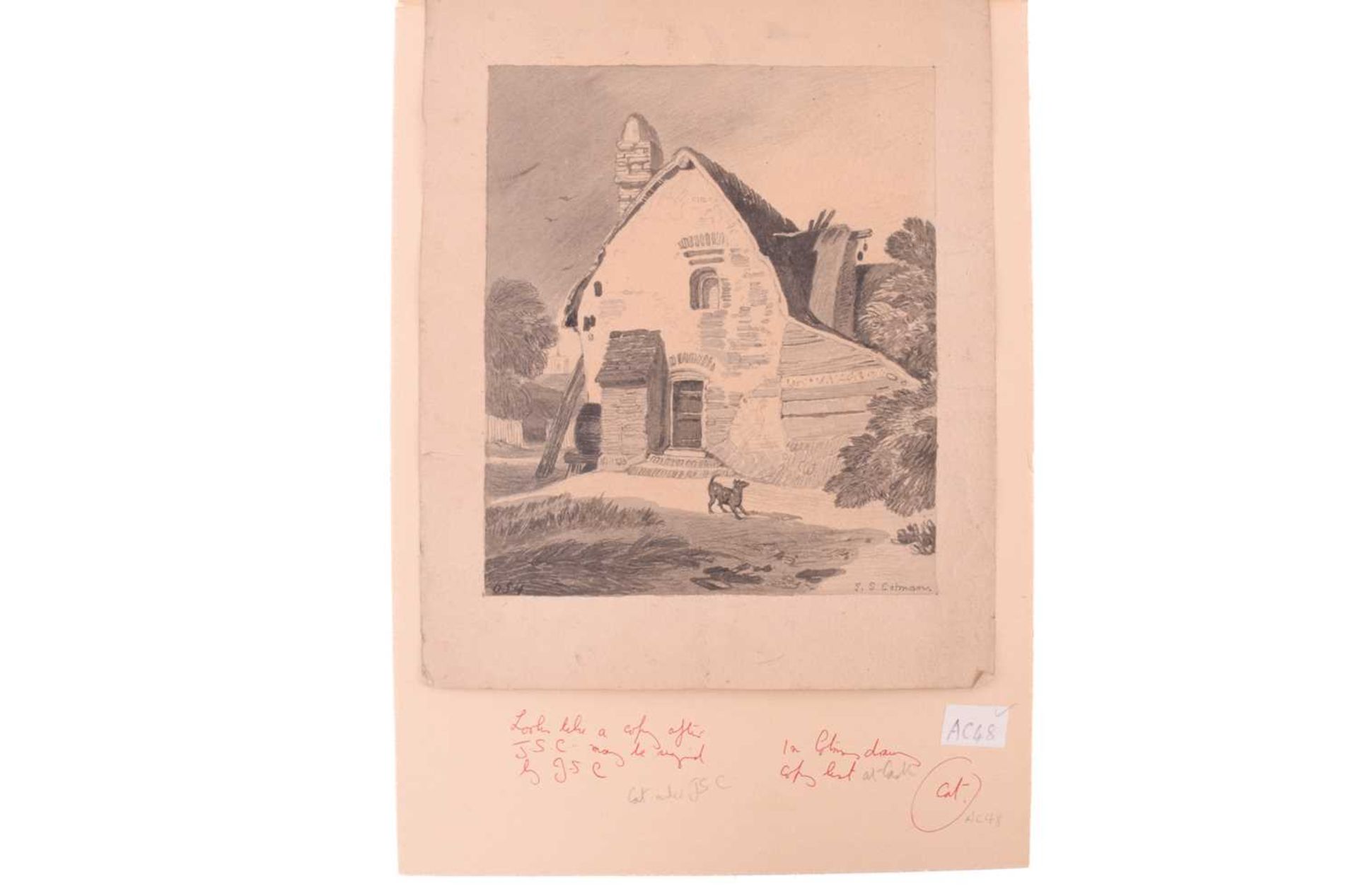 After John Sell Cotman (1782 - 1842), 'Rural Cottage', bearing signature and numbered 654 lower - Image 11 of 20