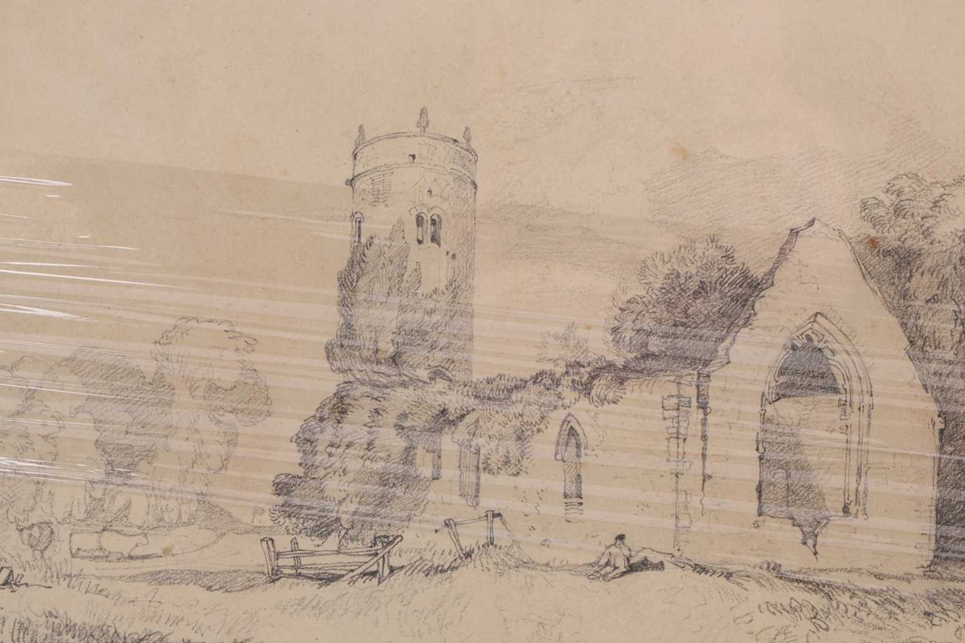 John Sell Cotman (1782 - 1842), 'Whitlingham Church', signed, titled and numbered 103, pencil - Image 4 of 12