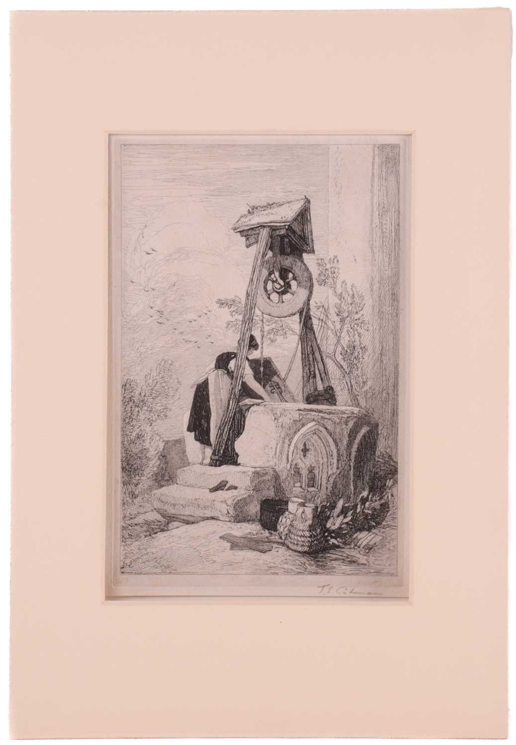 John Sell Cotman (1782 - 1842), four etchings, ' A Woman Drawing Water' 25.5cm x 16.5cm, Popham 346; - Image 2 of 19