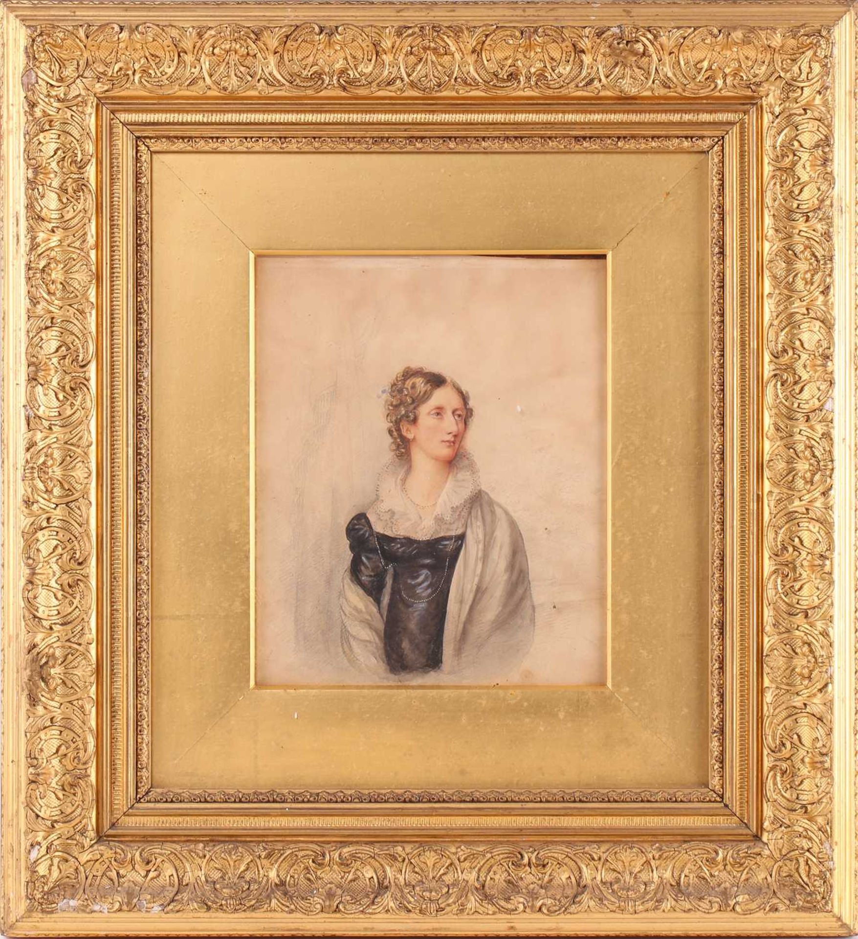 Denis Brownwell Murphy (1745 - 1842),' Portrait of Mrs. J. S. Cotman', watercolour on paper, - Image 2 of 8